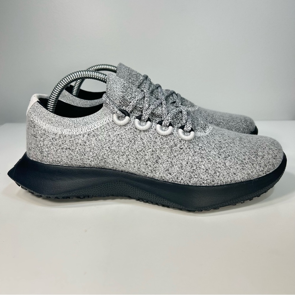Like NEW allbirds WD2 Wool Dasher Comfort Running Shoe Grey/ Black; Men’s Sz 8.5